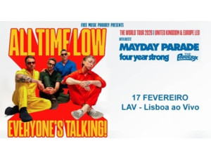 Bilhete ALL TIME LOW - EVERYONE'S TALKING LISBOA