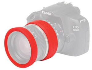 Anéis protetores para lente EASYCOVER Vermelho (62 mm)