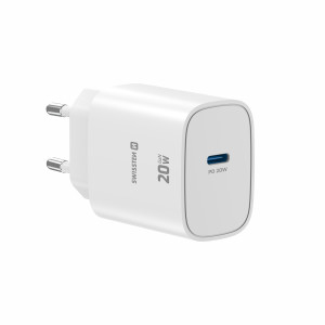 Carregador de Parede SWISSTEN Gan 20W 1Xusbc (Branco)