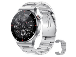 Smartwatch com Chamadas Bluetooth PETHUEL Rastreador de Fitness À Prova de Água Grande Ecrã HD P A17 (Outlet Grade A)