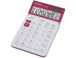 Calculadora Básica Tax MITSAI VR Vermelho (Outlet Caixa Aberta - 12 dígitos)
