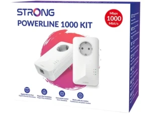 Adaptador PowerLink STRONG - POWERL1000 Duo EU V2 (Outlet Caixa Aberta - Branco)