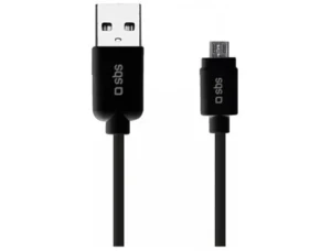 Cabo SBS LTHL200 (Outlet Caixa Aberta - USB - Micro-USB - 1m - Preto)