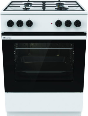 Fogão Misto HISENSE HK6A43WF (71 L - Elétrico e Gás Natural - 60 cm - Branco)