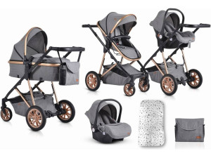 Carrinho de Bebé CANGAROO Trio 3 em 1 Midas (Outlet Grade A - 99x61x94 cm)