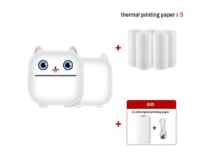 Venisymlis Mini Impressora Térmica X15 Portátil Sem Tinta Pequena Impressora Fotográfica Hd para Uso Doméstico para Ios e Android