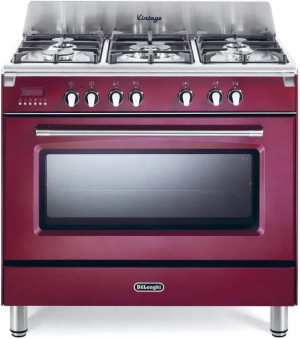 Fogão DELONGHI MEM 965 R (87 L - Elétrico e Gás - Vermelho)