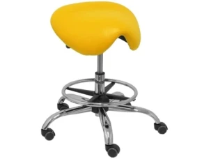 PIQUERAS Y CRESPO Banco de Escritório PYC  Alatoz Amarelo (Outlet Grade A - Couro)