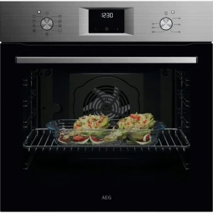 Forno Multifunções AEG OU5AB20SM (72 L - Hidrolítico - Preto e Inox)