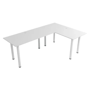 Biurko narożne białe L-DESK