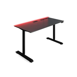 Biurko gamingowe regulowane elektrycznie Pro Player Black + taśma LED
