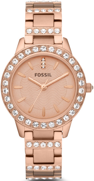 Zegarek Fossil ES3020 / JESSE Rose Gold Stainless Steel 34mm / damski