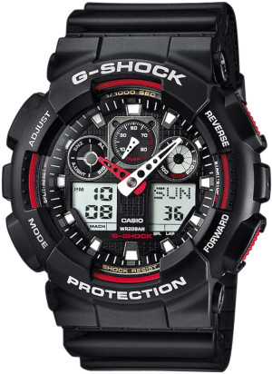 Zegarek Casio G-SHOCK GA-100-1A4ER / Red Giant  / męski