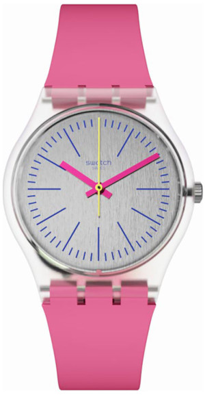 Zegarek Swatch GE256 / FLUO PINK / damski / pasek
