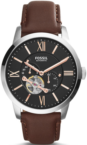 Zegarek Fossil ME3061 / TOWNSMAN Brown Leather Strap 44mm / męski