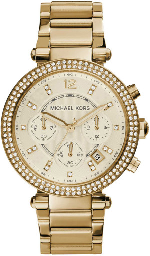 Zegarek Michael Kors MK5354 / PARKER Gold Stainless Steel 39mm / damski