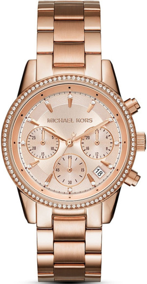 Zegarek Michael Kors MK6357 / BRYANT Rose Gold Stainless Steel 38mm / damski