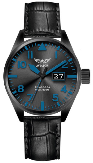 Zegarek Aviator V.1.22.5.188.4 / AIRACOBRA P42 BIG DATE Quartz / męski