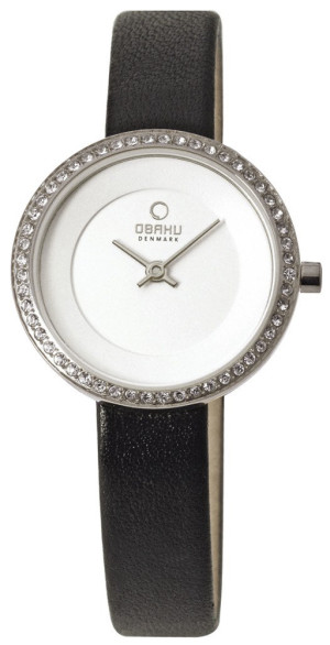 Zegarek Obaku Denmark V146LCIRB1 / Stille - Glimt - Black / damski