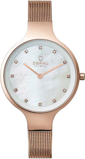 Zegarek Obaku Denmark V173LXVWMV / Sky - Rose - Christian Mikkelsen / damski