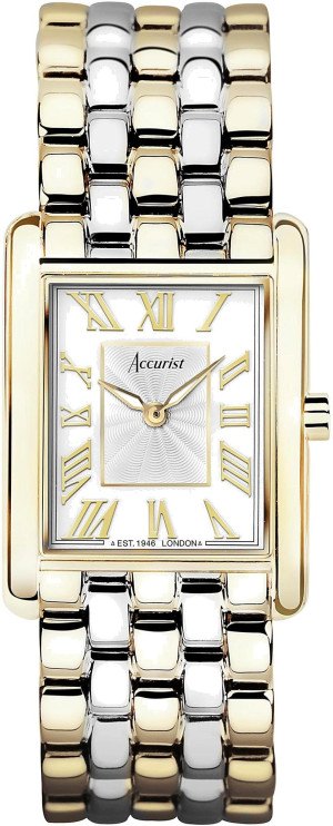 Zegarek Accurist 71009 / Rectangle 26mm - White / damski