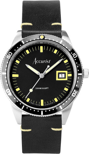 Zegarek Accurist 72001 / Dive 42mm - Black / męski / pasek