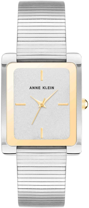 Zegarek Anne Klein AK-5241SVTT / Modern Rectangular Stainless Steel Bracelet Watch / damski
