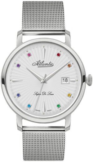 Zegarek Atlantic 29355.41.29MB / Super De Luxe Precious Stones / damski