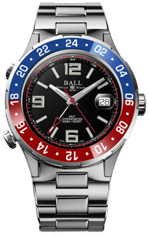 Zegarek Ball DG3038A-S2C-BK / Roadmaster Pilot GMT (40mm) / męski