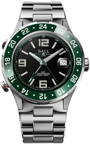 Zegarek Ball DG3038A-S7CJ-BK / Roadmaster Pilot GMT (40mm) / męski