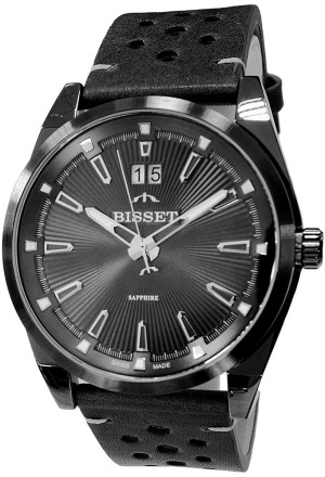 Zegarek Bisset BIS080 / BSCF40 czarny / męski / pasek