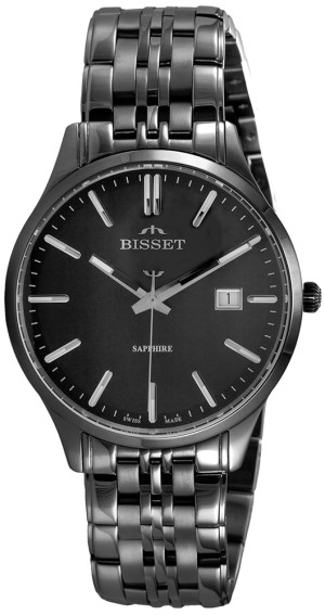 Zegarek Bisset BIS090 / BSDF38 grafit / męski / bransoleta