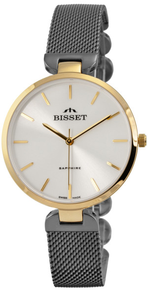 Zegarek Bisset BIS098 / BSBF28 TT srebrny / damski / bransoleta