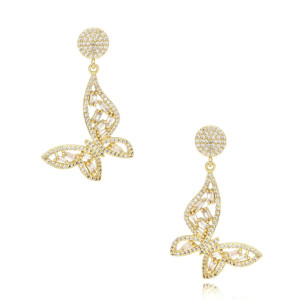 Biżuteria damska By Dziubeka KSS1437 / Kolczyki z motylkami Papillons