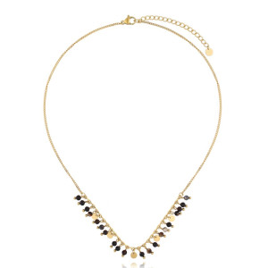 Biżuteria damska By Dziubeka NPA1250 / Naszyjnik z czarnymi agatami Paradise Jewels