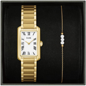 Zegarek Cluse CG15001 / Belisenna White & Pearl Gold Gift Box / damski