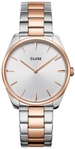 Zegarek Cluse CW11104 / Steel, White, Rose Gold/Silver Colour / damski