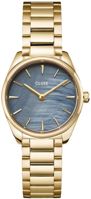 Zegarek Cluse CW11707 / Watch Steel, Blue Pearl, Gold Colour / damski