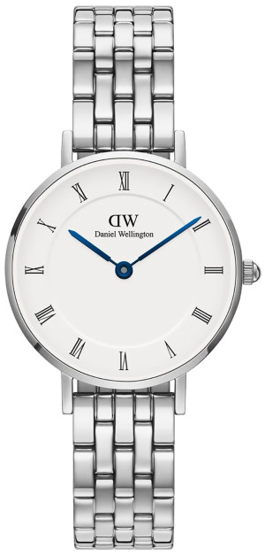 Zegarek Daniel Wellington DW00100685 / Petite Roman Numerals 5-Link Silver 28mm / damski