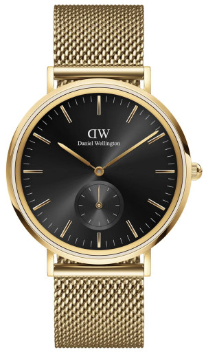 Zegarek Daniel Wellington DW00100713 / Classic Multi-Eye Evergold Onyx 40mm / męski