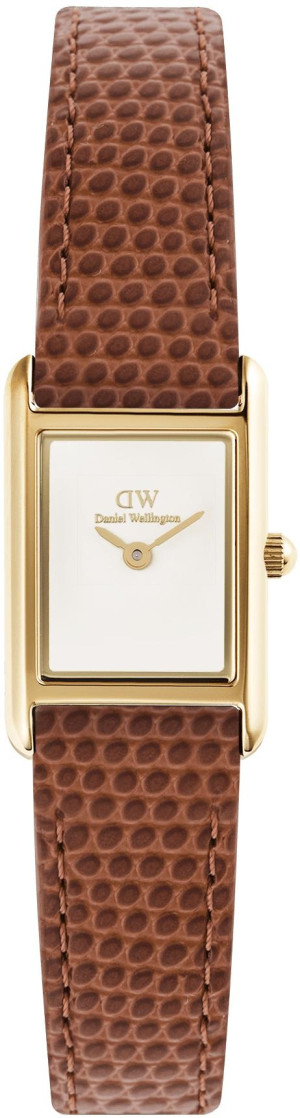 Zegarek Daniel Wellington DW00100905 / Bound Mini Light Brown Lizard Gold / damski