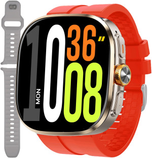 Smartwatch Enter AIW.M99.111.535.531-SET / AiWatch Android Ultra zestaw z Czerwonym Paskiem / męski