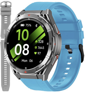 Smartwatch Enter PATH.X2.212.537.5312-SET / Pathfinder Czarny zestaw z Niebieskim Paskiem / męski