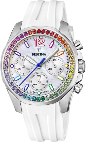 Zegarek Festina F20610-2 / Boyfriend Rainbow Chronograph / damski