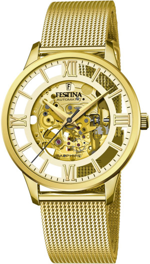 Zegarek Festina F20667-1 / Automatic Skeleton Sapphire / męski