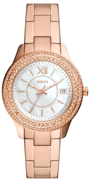 Zegarek Fossil ES5131 / STELLA Rose Gold Stainless Steel 37mm / damski