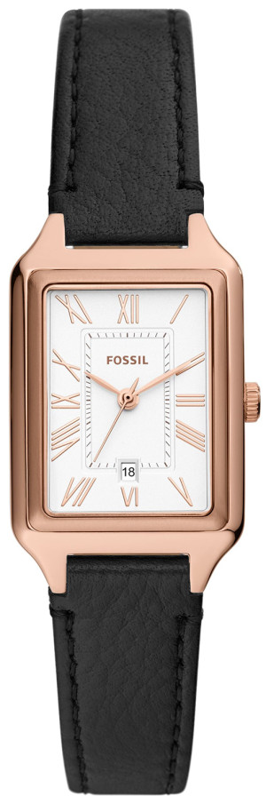 Zegarek Fossil ES5310 / RAQUEL Black LiteHide™ Leather Strap 23mm / damski