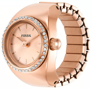 Zegarek Fossil ES5320 / Ring Rose Gold Stainless Steel 15mm / damski
