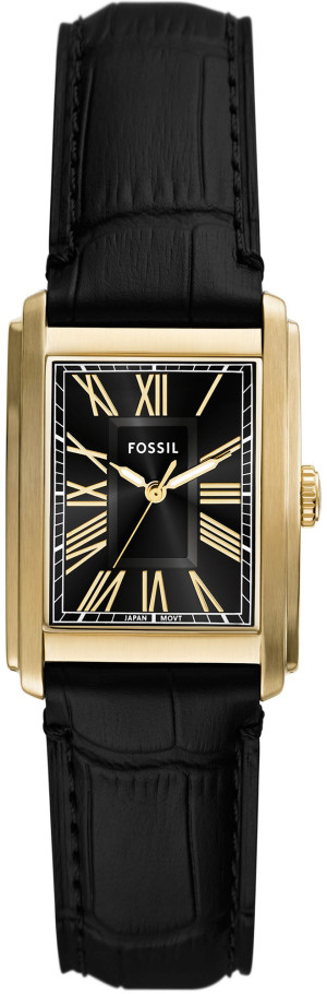 Zegarek Fossil FS6091 / Black Leather Strap 30mm / męski