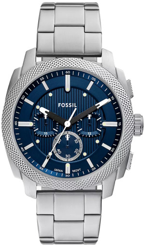Zegarek Fossil FS6096 / Machine Chronograph Stainless Steel 44mm / męski